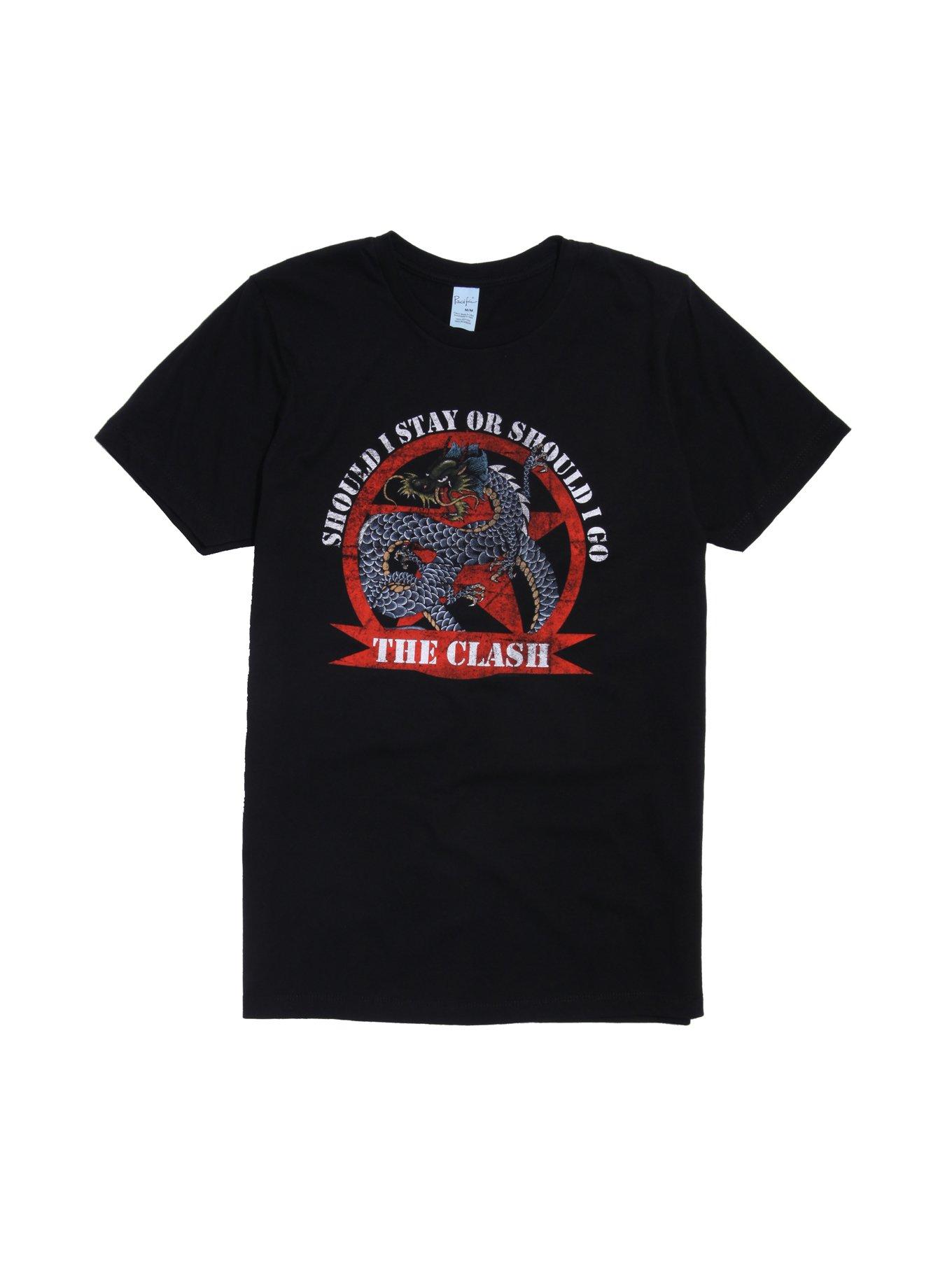The Clash Should I Stay Or Should I Go T-Shirt, BLACK, hi-res