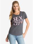 Sex And The City Logo Womens Tee, GREY, hi-res