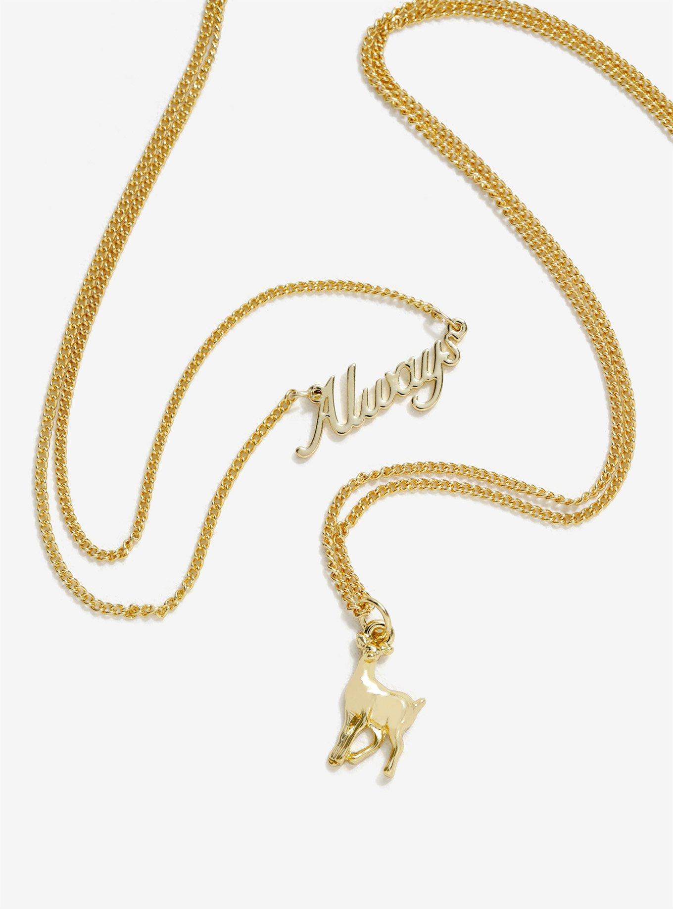 Harry Potter Gold Always Necklace Set, , hi-res
