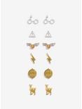 Harry Potter Gold And Silver Earring 6 Pair, , hi-res