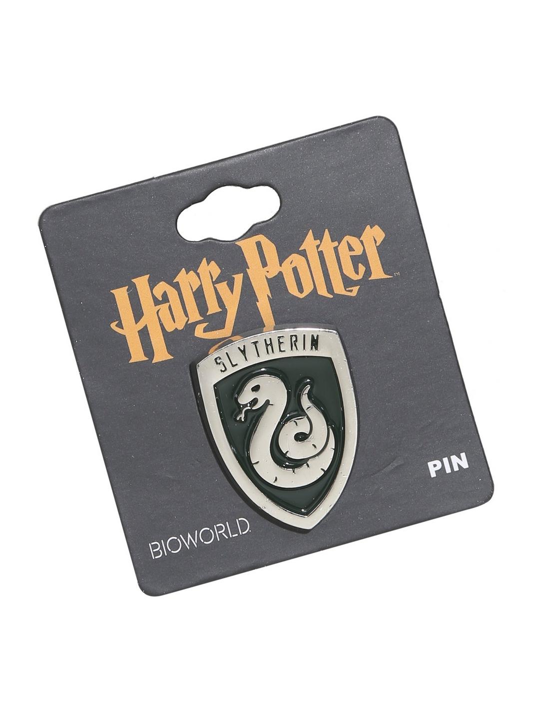 Harry Potter Slytherin Crest Enamel Pin, , hi-res