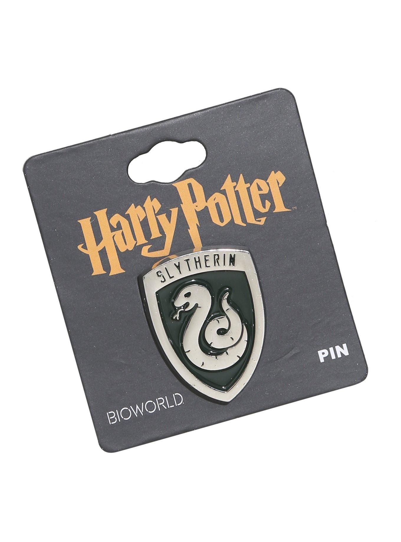 Harry Potter Slytherin Crest Enamel Pin, , hi-res