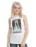 One Punch Man Tornado Girls Muscle Top, WHITE, hi-res