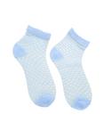 Blackheart Pastel Blue Mermaid Scale Jelly Ankle Socks, , hi-res