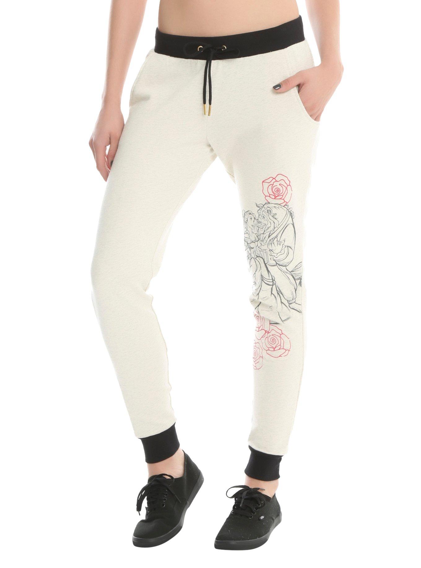 Disney Beauty And The Beast Belle Girls Jogger Pants, IVORY, hi-res