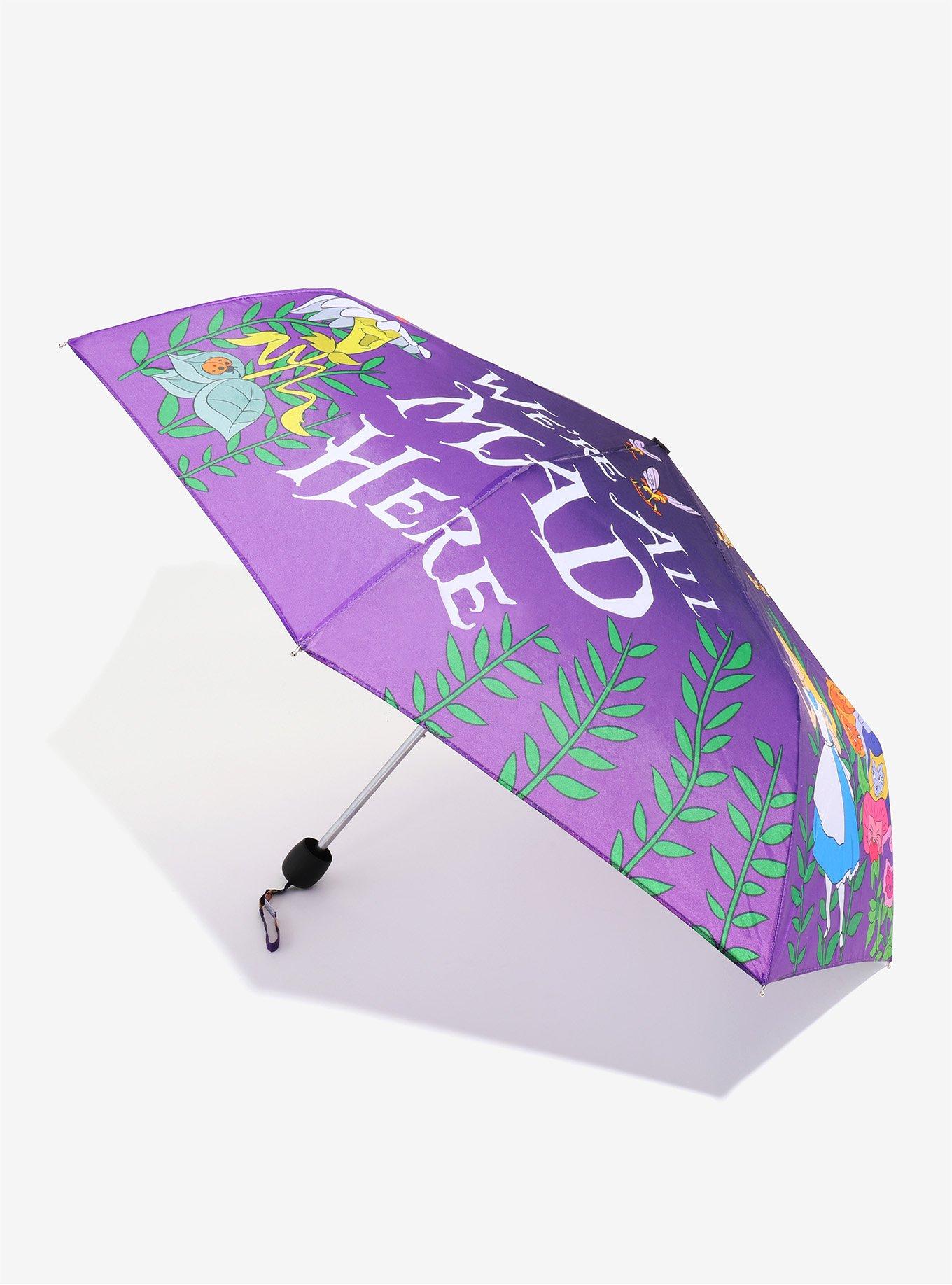Disney Alice In Wonderland We're All Mad Here Umbrella, , hi-res
