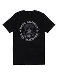 Rage Against The Machine Gas Mask T-Shirt, BLACK, hi-res