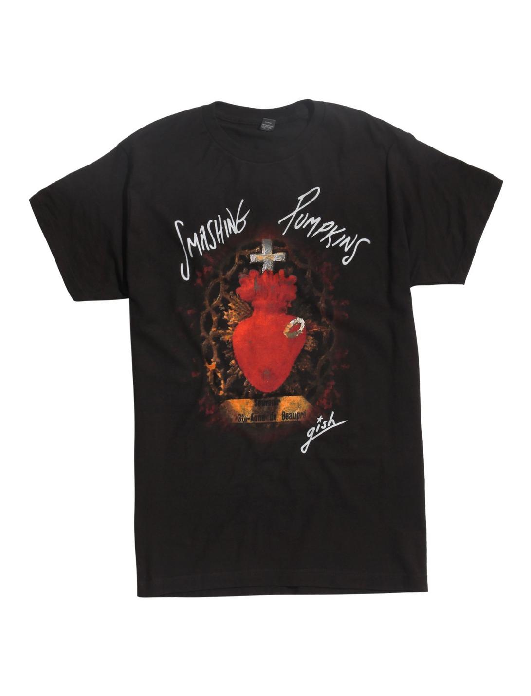 Smashing Pumpkins Gish Heart T-Shirt, BLACK, hi-res