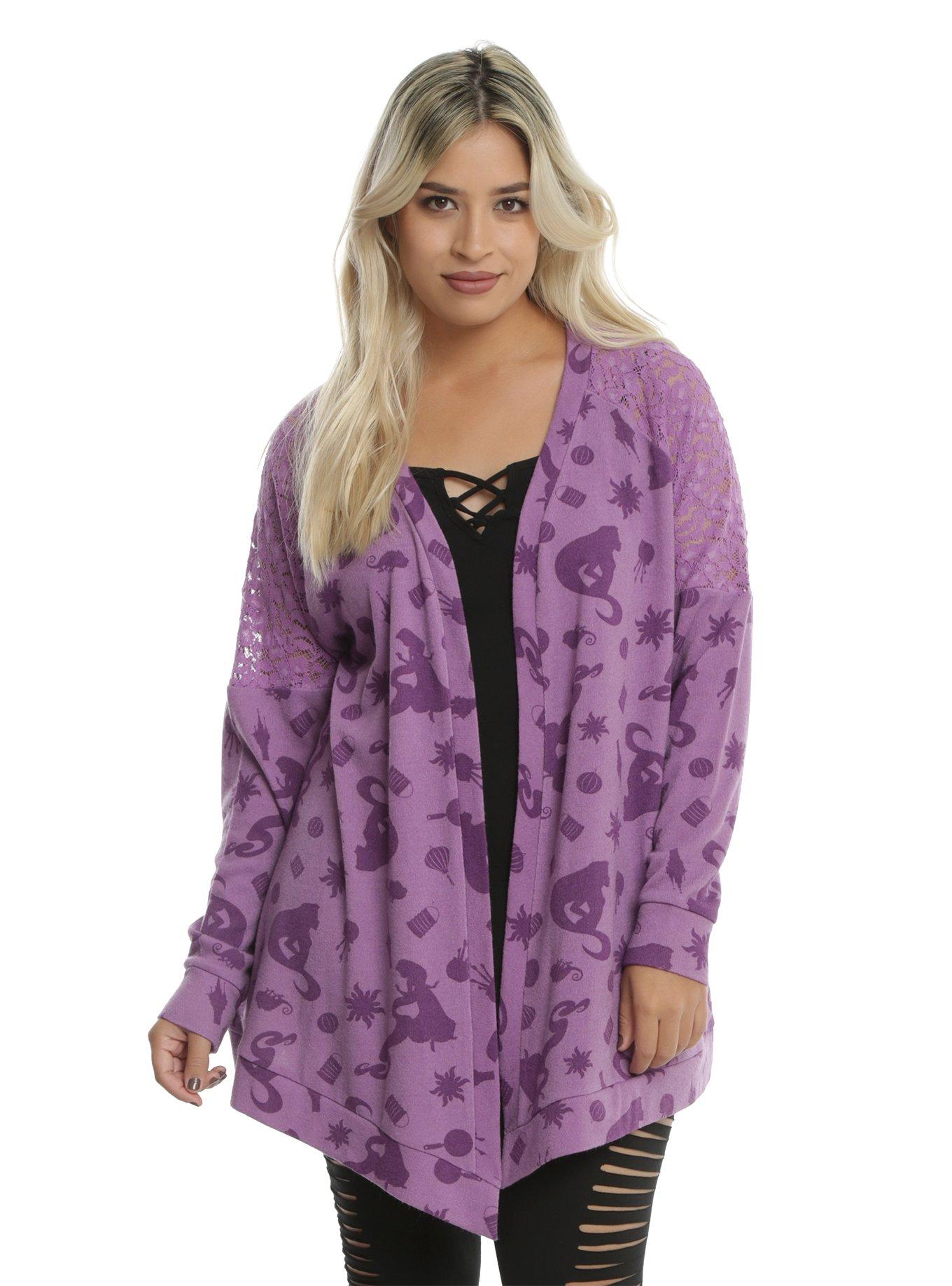 Disney Tangled Girls Flyaway Cardigan Plus Size Hot Topic