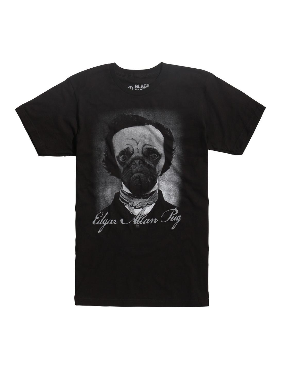 Edgar Allan Pug T-Shirt, BLACK, hi-res