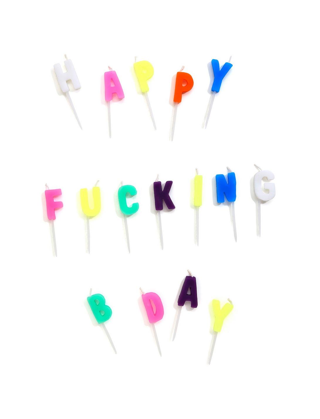 Happy Fking Birthday Candles, , hi-res
