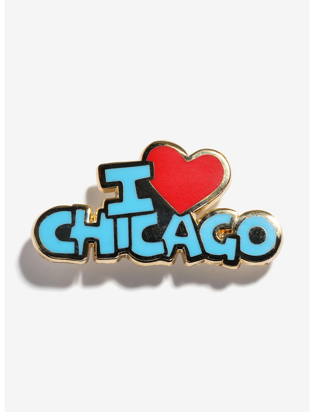 I Love Chicago Enamel Pin, , hi-res