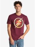 DC Comics The Flash Flashpoint TV Logo T-Shirt, DARK RED, hi-res