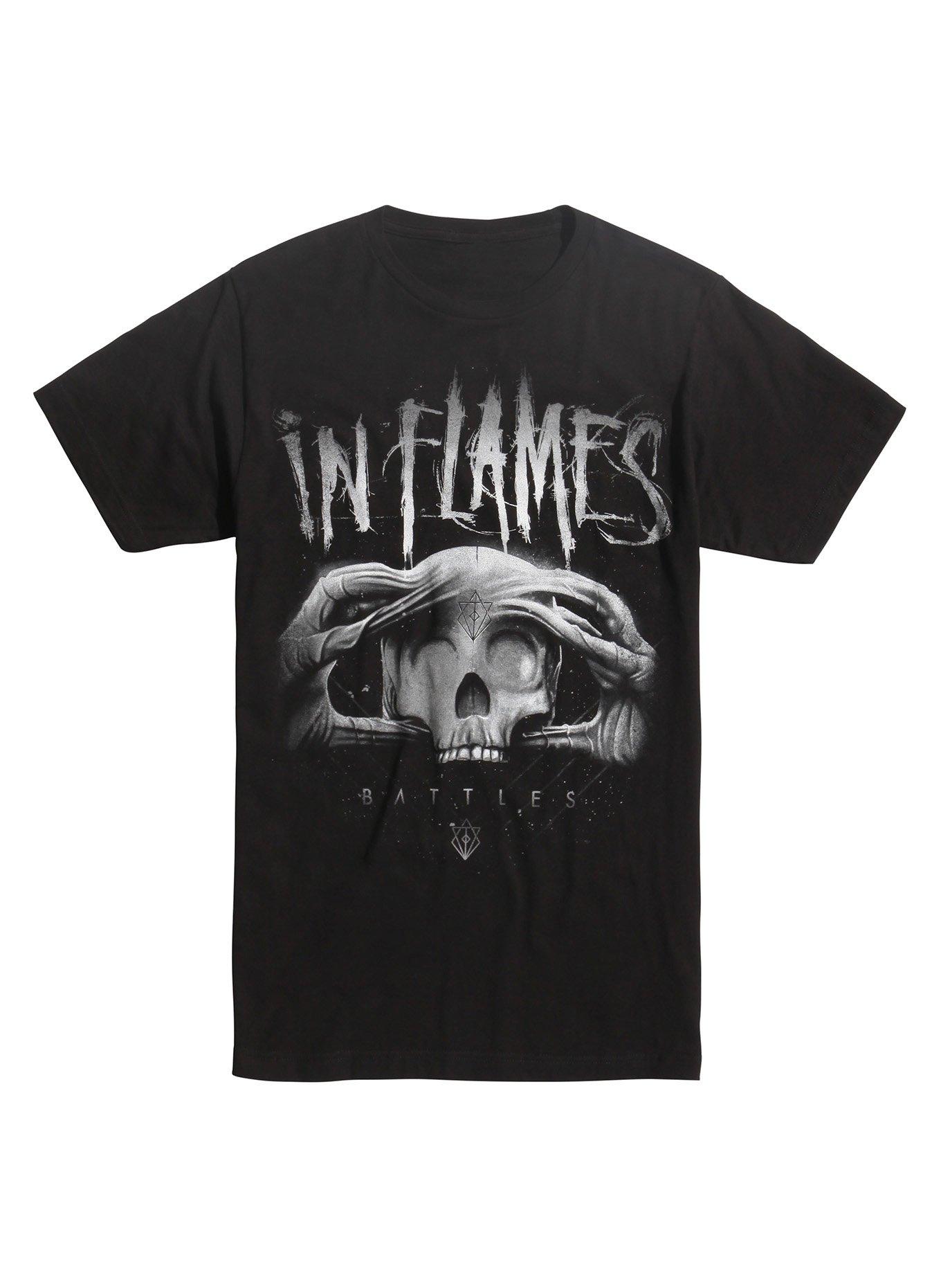 In Flames Battles Cover T-Shirt, BLACK, hi-res