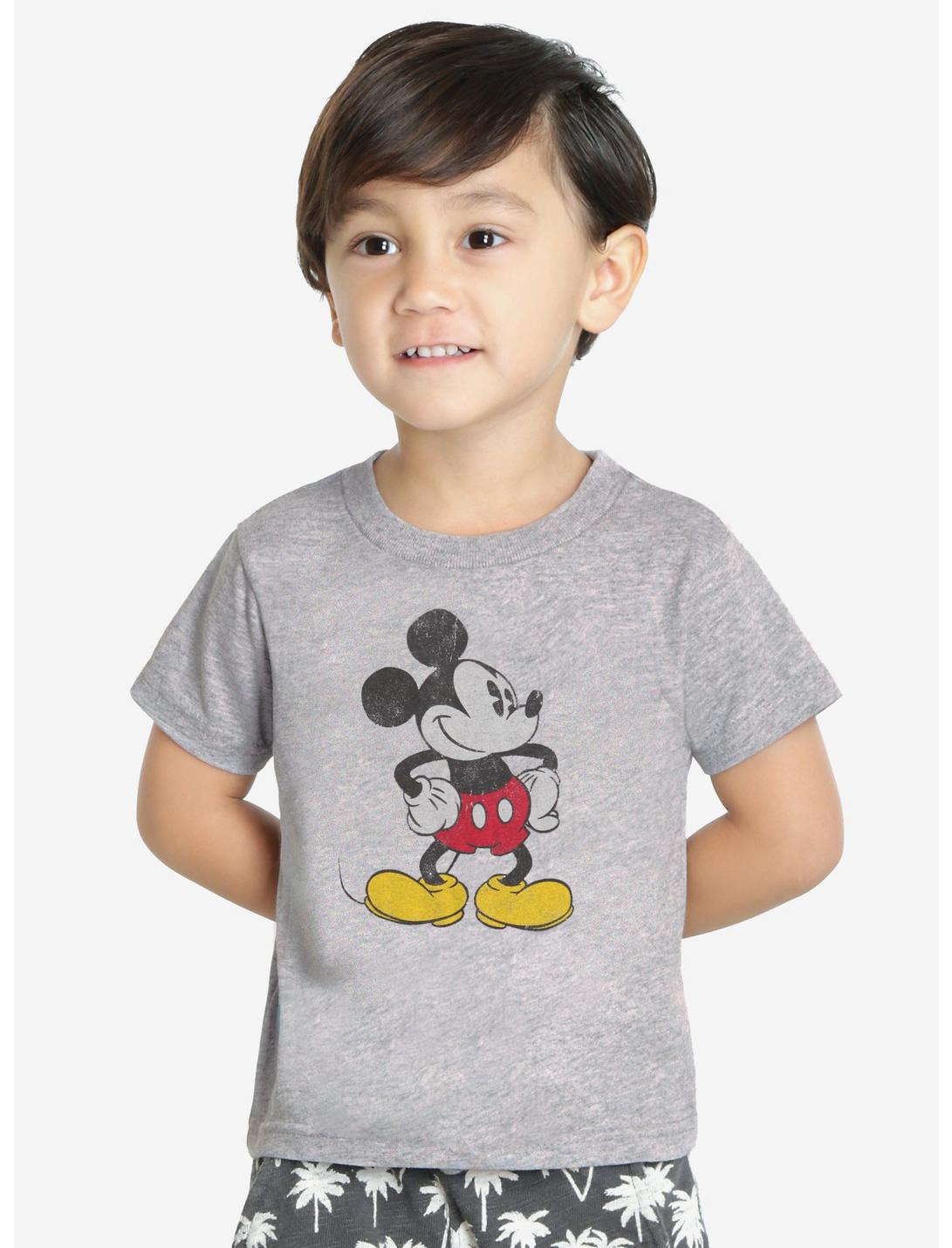 Disney Mickey Mouse Vintage Pose Youth Tee, HEATHER GREY, hi-res