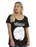 Disney The Little Mermaid Ariel & Ursula Glow Girls T-Shirt Plus Size, BLACK, hi-res