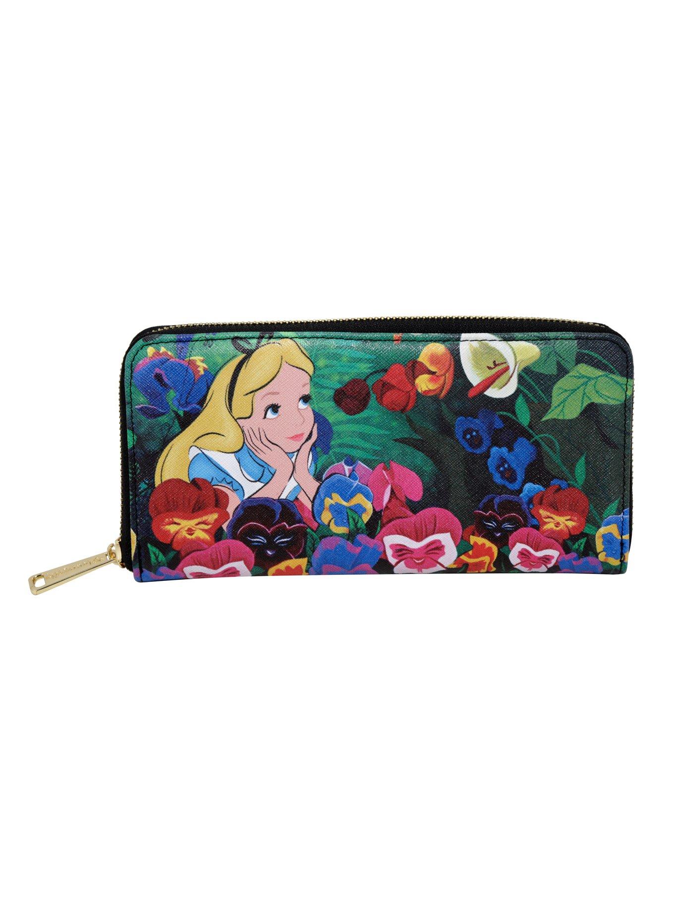 Loungefly Alice In Wonderland Flower Garden Print Wallet, , hi-res