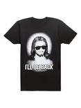 I'll Be Back Jesus T-Shirt, BLACK, hi-res