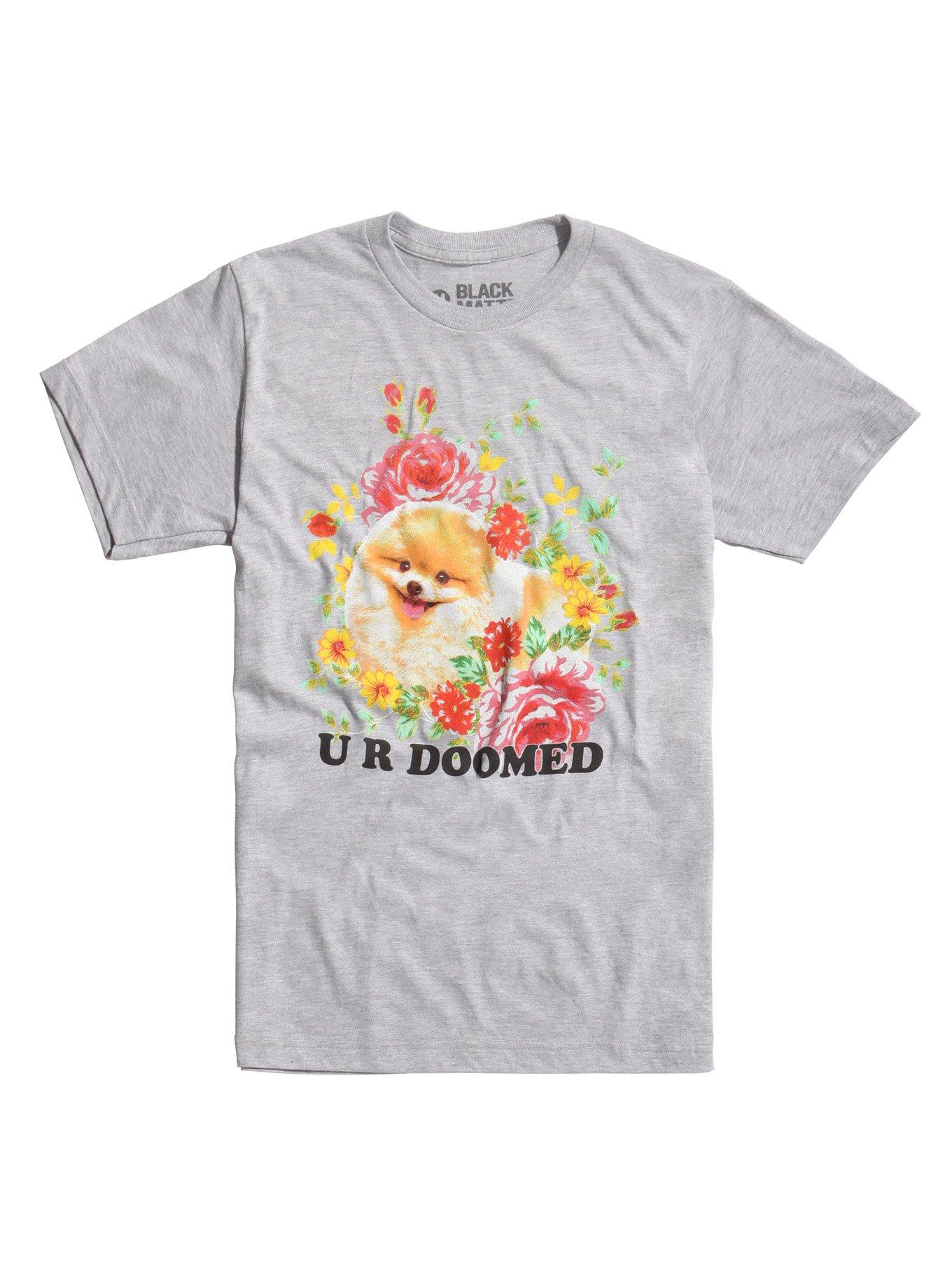 U R Doomed Dog T-Shirt, GREY, hi-res