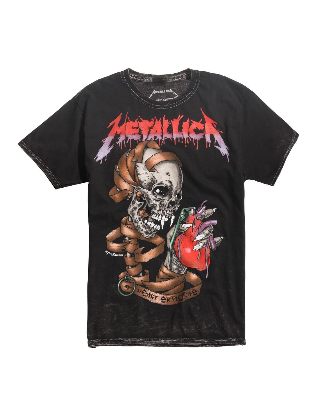 Metallica Heart Explosive T-Shirt, BLACK, hi-res