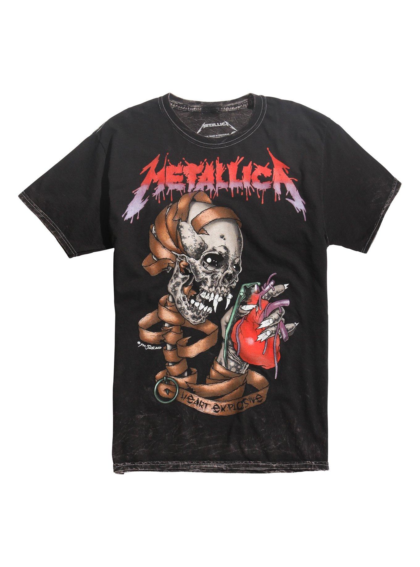 Metallica Heart Explosive T-Shirt, BLACK, hi-res