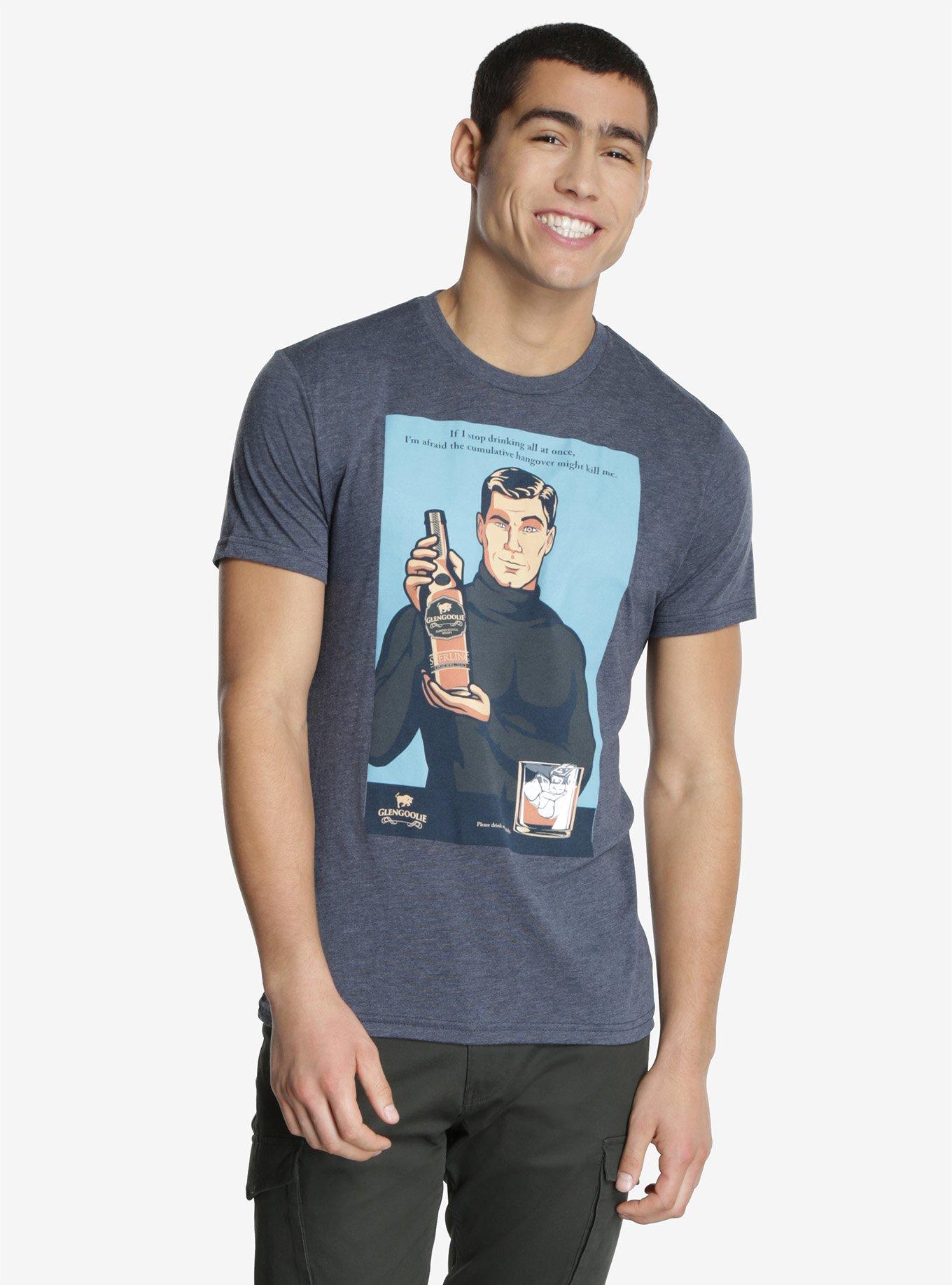 Archer Cumulative Hangover T-Shirt, GREY, hi-res