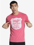 Miller Beer Logo T-Shirt, DARK RED, hi-res