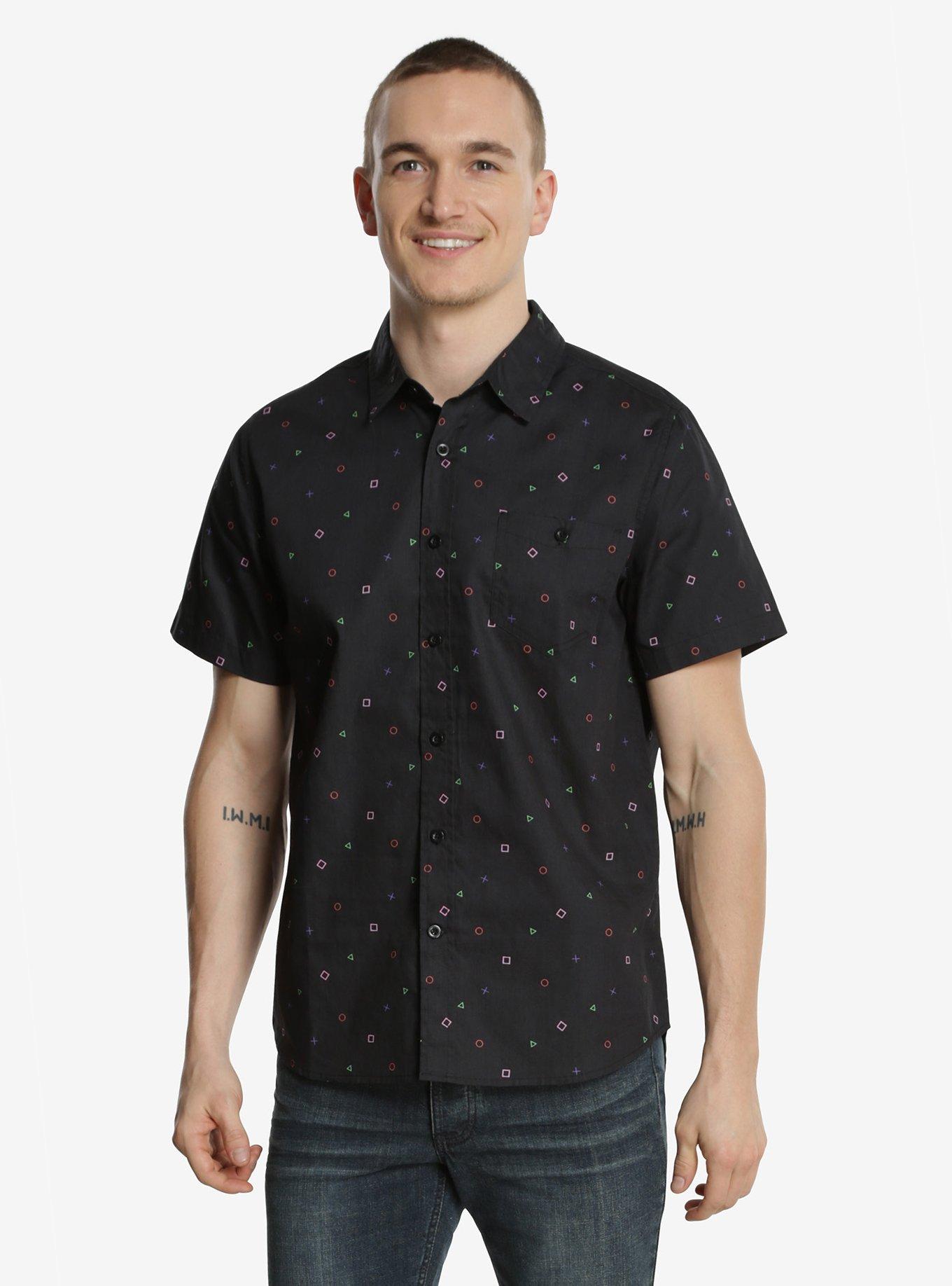 Playstation button up shirt sale