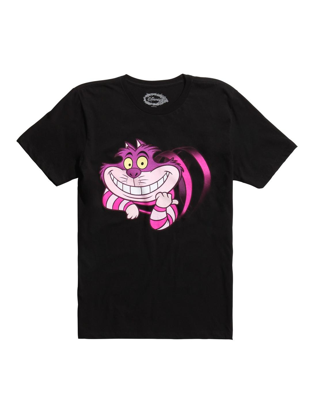 Disney Alice In Wonderland Cheshire Cat T-Shirt, BLACK, hi-res