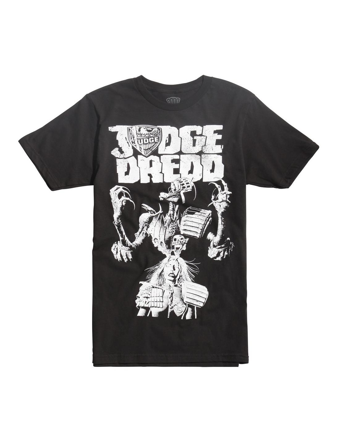 2000 AD Judge Dredd Death Vs Anderson T-Shirt, BLACK, hi-res