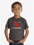 I Am Unstoppable Dino Youth Tee, BLACK, hi-res