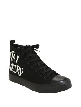 Plus Size Stay Weird Hi-Top Sneakers, , hi-res