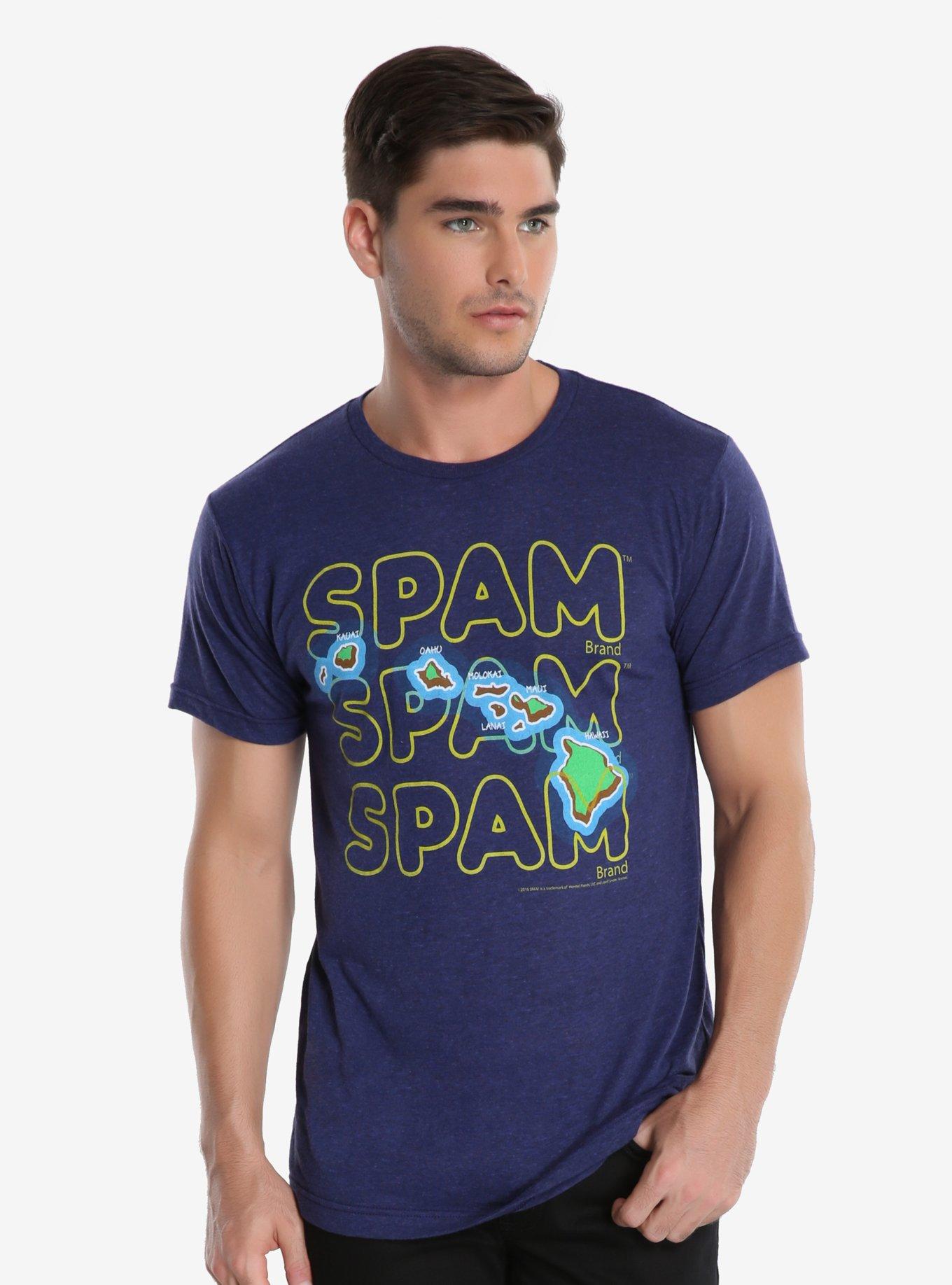 Spam Hawaiian Islands T-Shirt, NAVY, hi-res