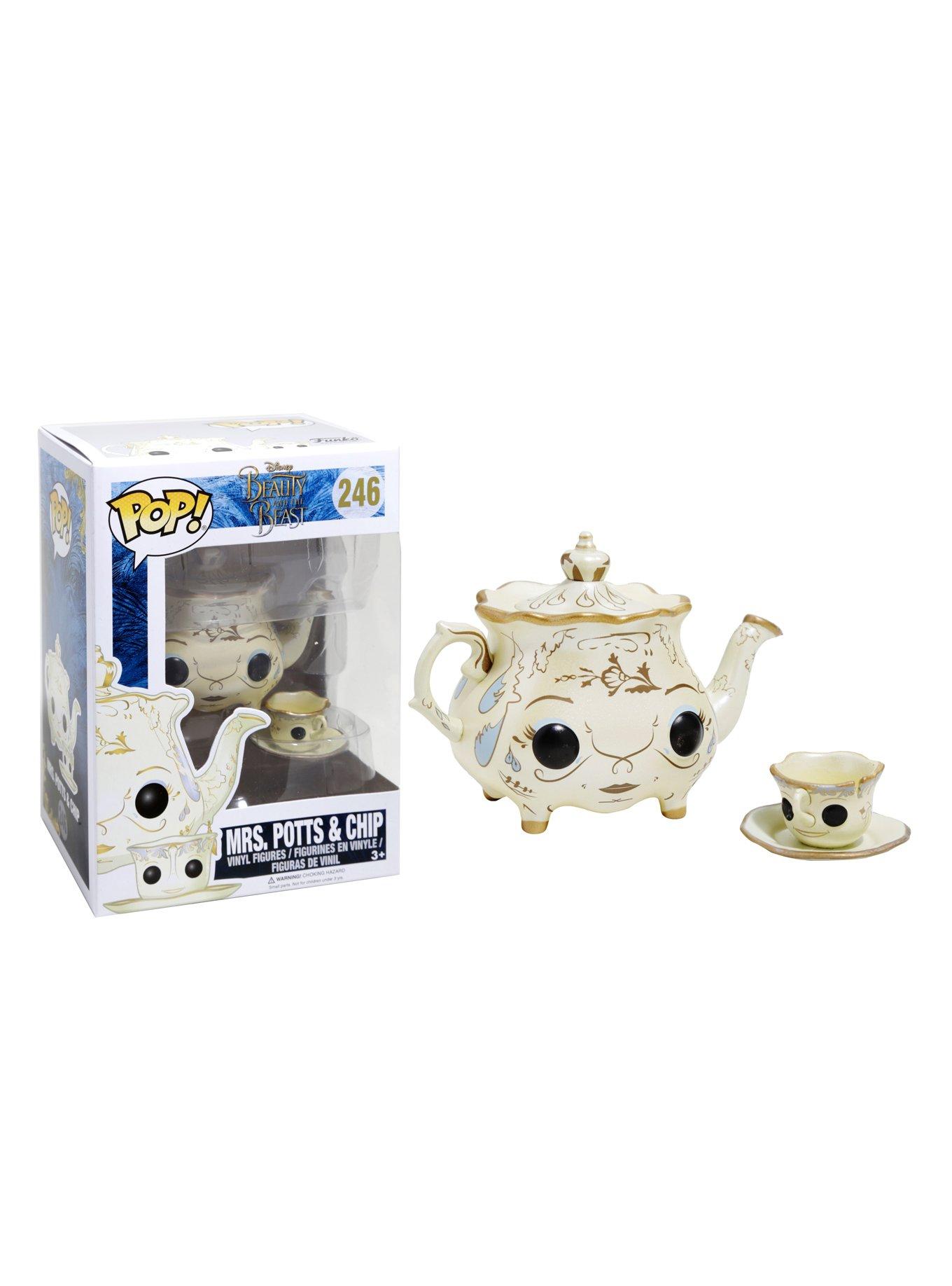 Funko Disney Beauty And The Beast Pop! Mrs. Potts & Chip Vinyl Figures ...
