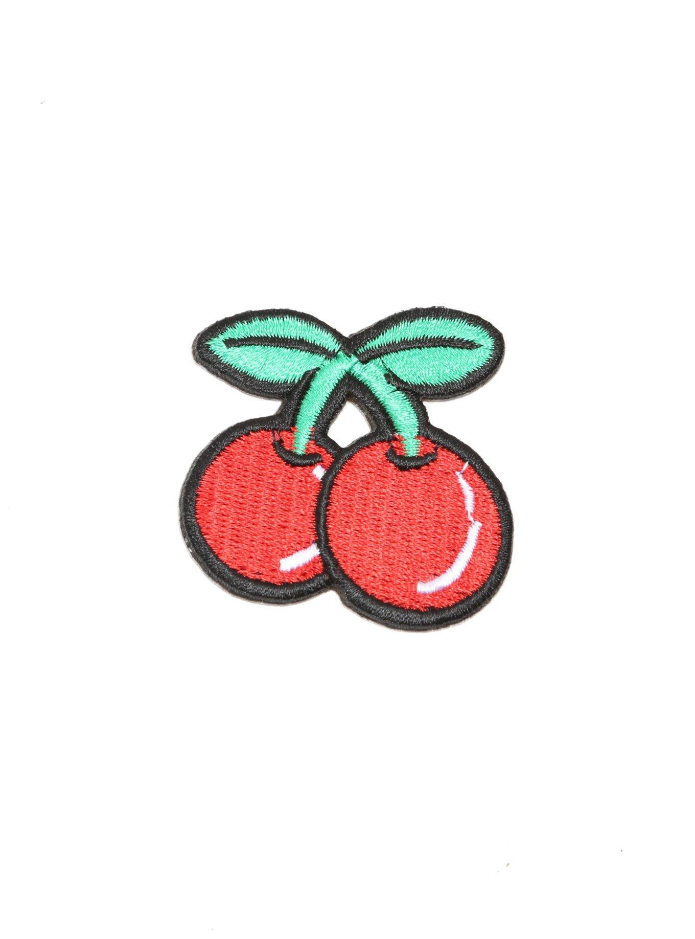 Cherries Iron-On Patch, , hi-res