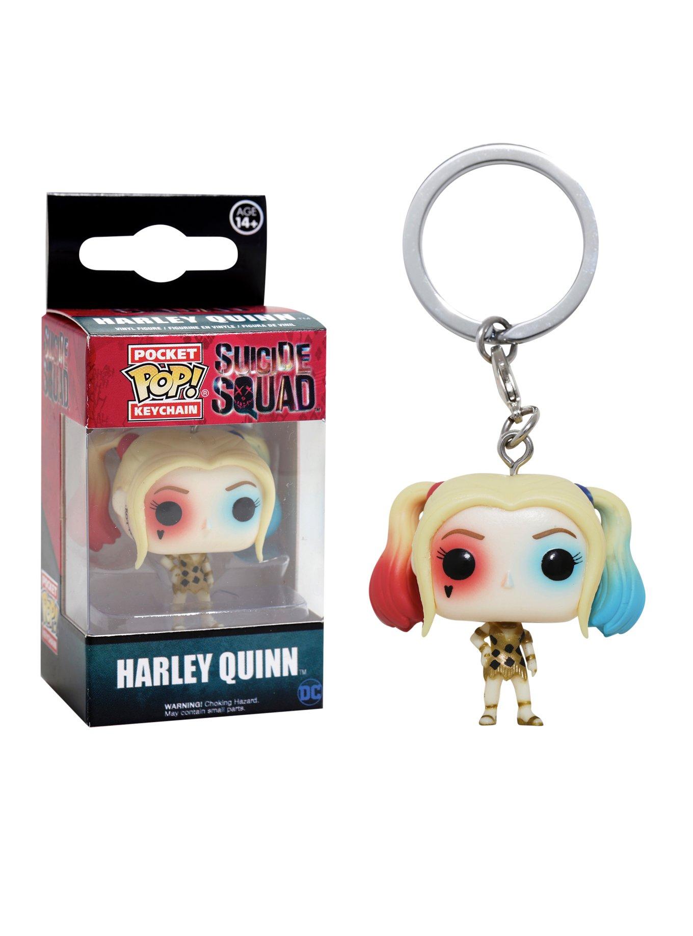 DC Suicide Squad Harley Quinn Mini Backpack. Joker. With Pin And Keychains