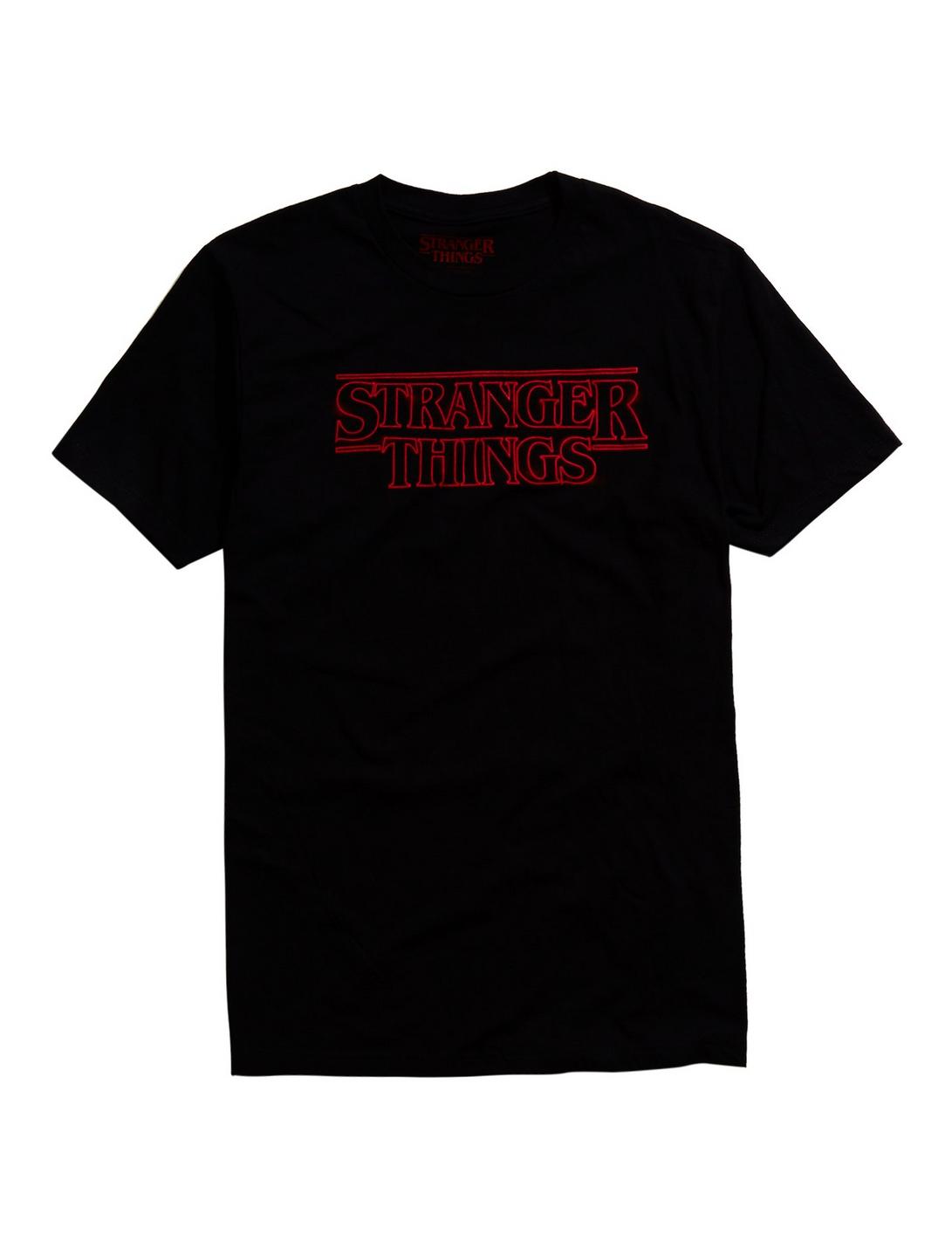 Stranger Things Logo T-Shirt, BLACK, hi-res