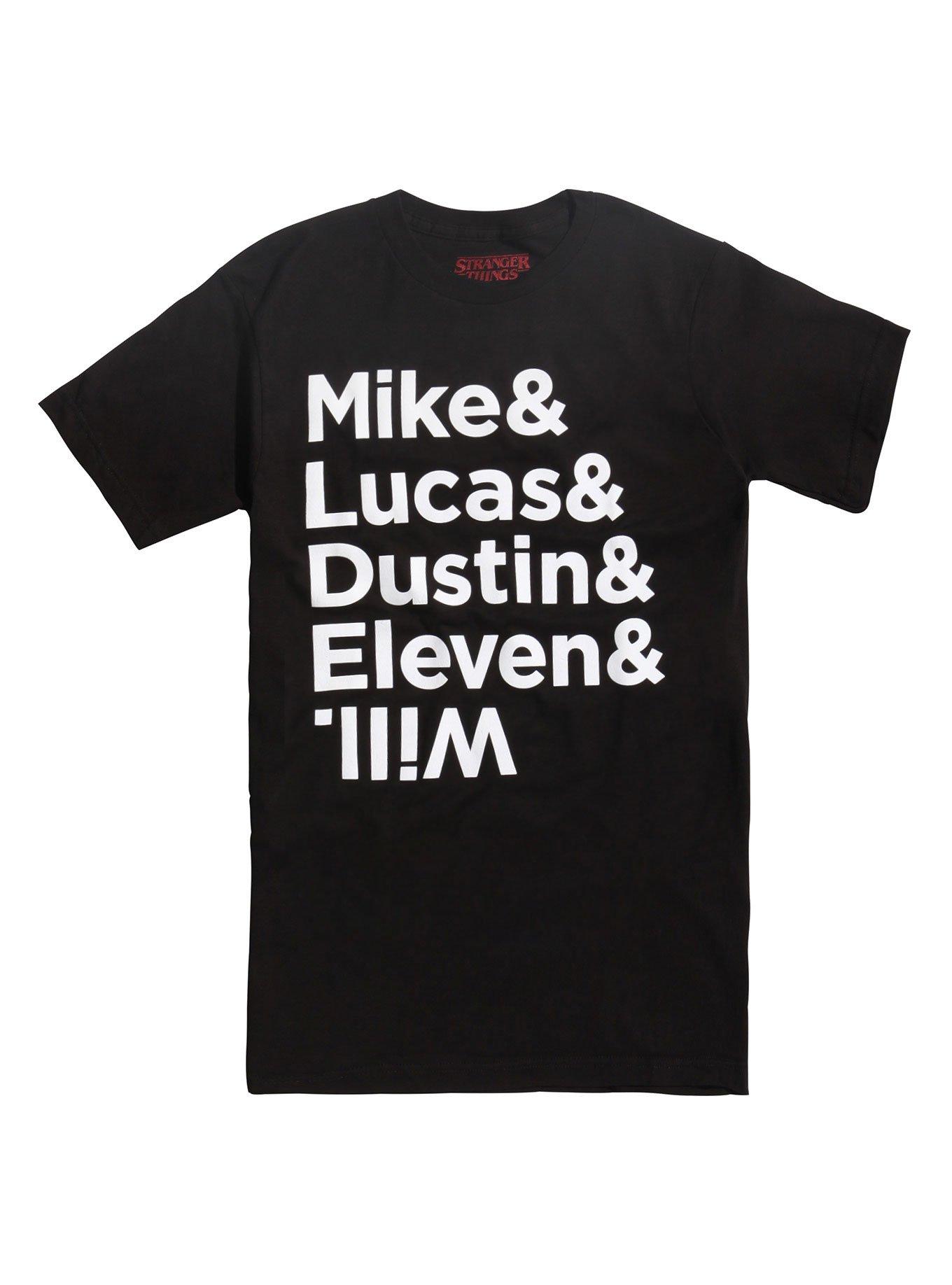 Stranger Things Names T-Shirt, BLACK, hi-res