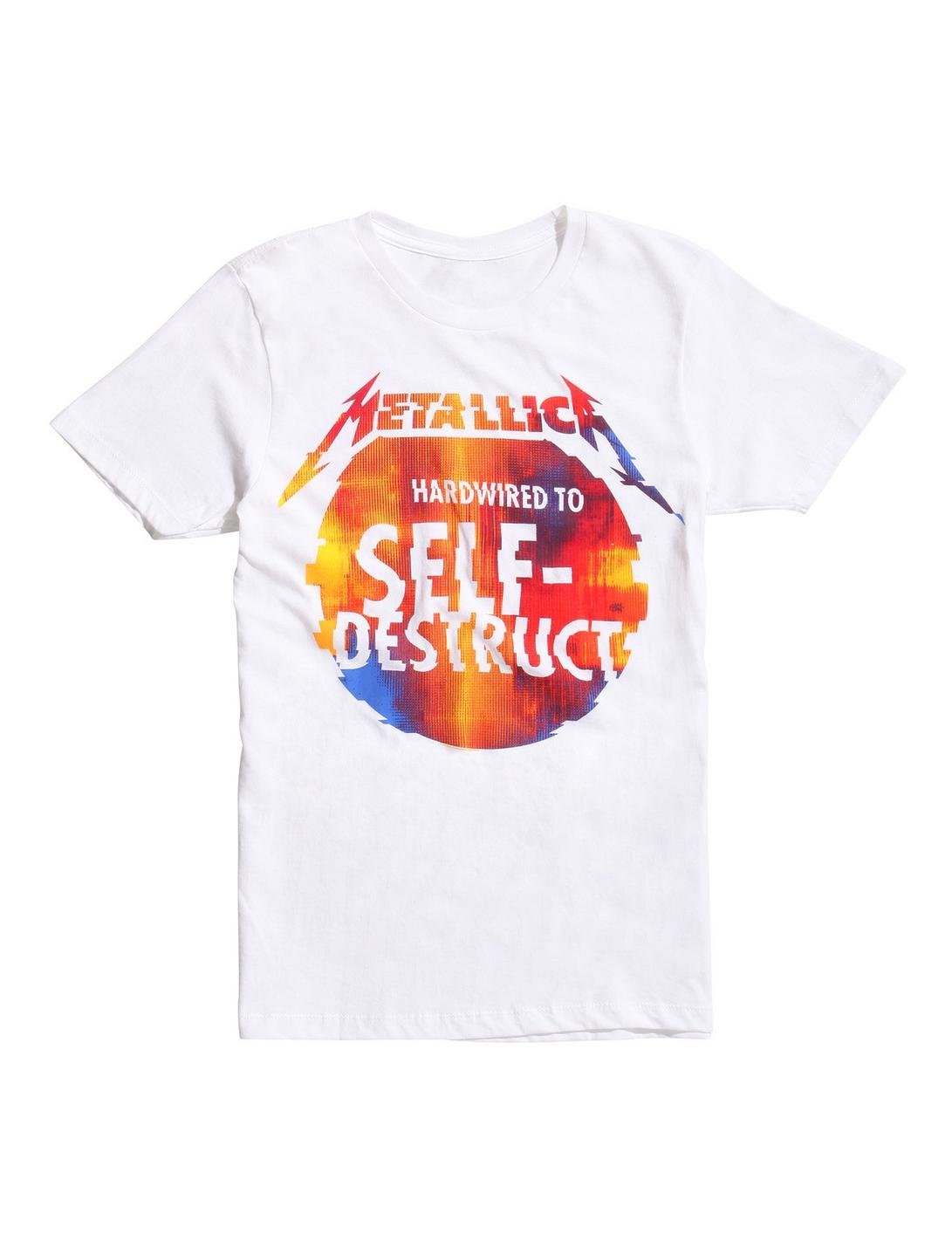 Metallica Hardwired To Self-Destruct T-Shirt, WHITE, hi-res