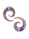 Glass Rainbow Spiral Pincher 2 Pack, MULTI, hi-res