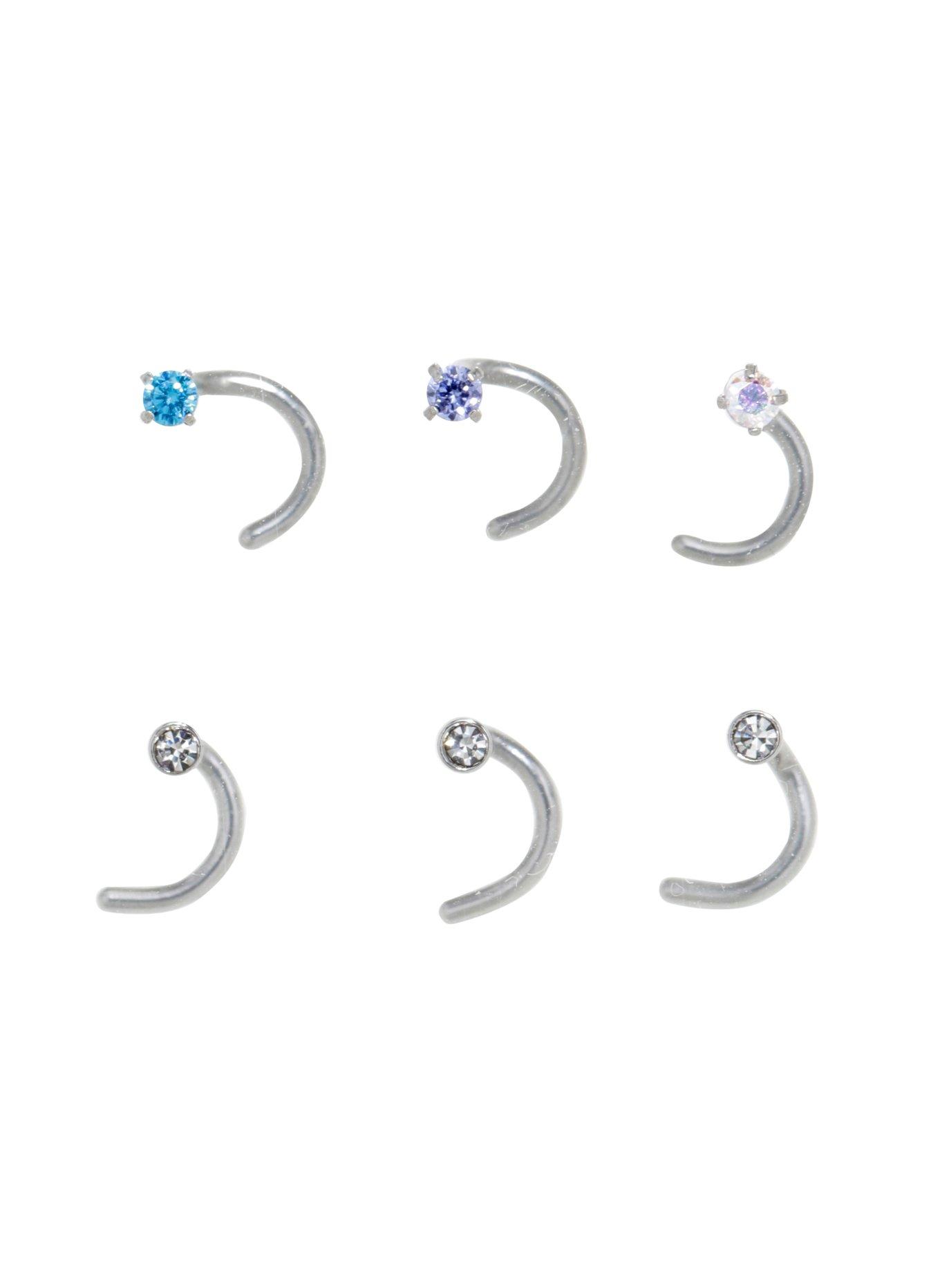 Steel Multi-Color Nose Screw 6 Pack, MULTI, hi-res