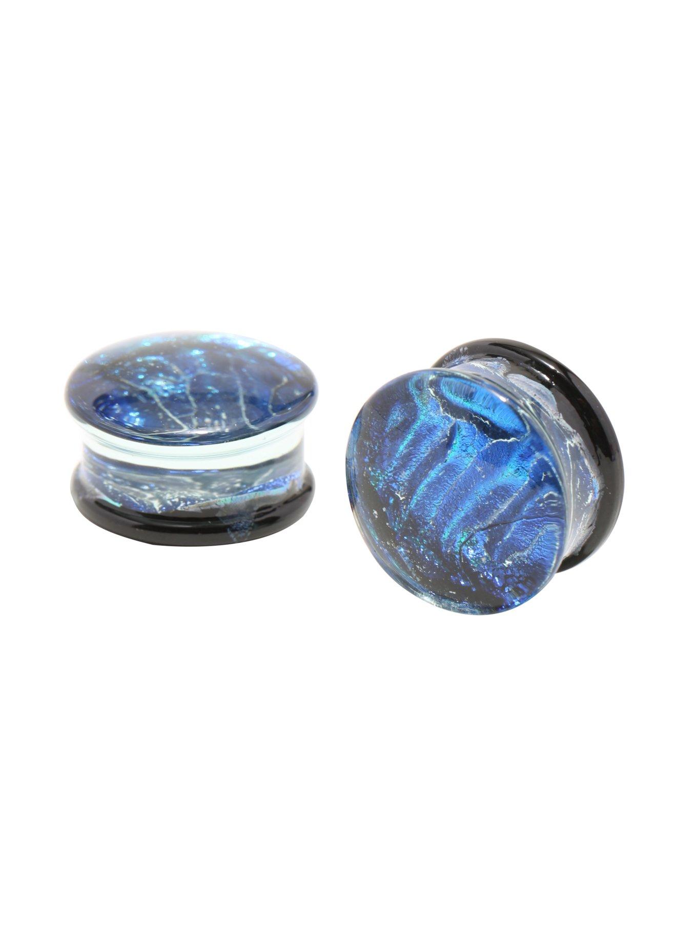 Glass Blue Shimmer Plug 2 Pack, MULTI, hi-res