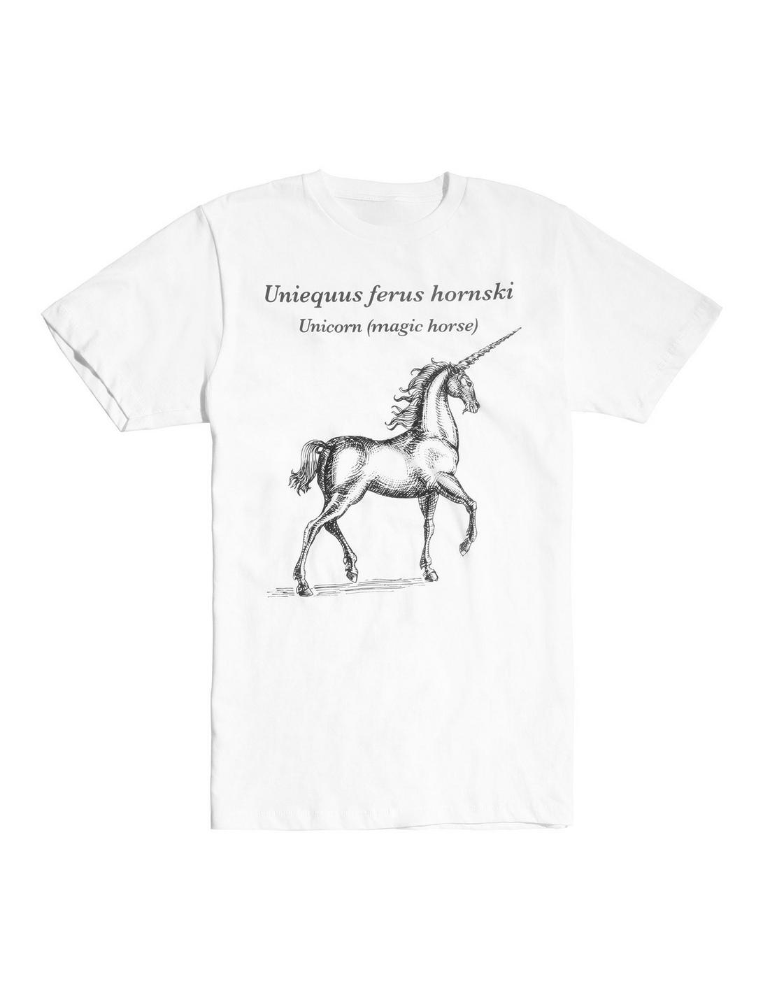 Scientific Name Unicorn T-Shirt, WHITE, hi-res
