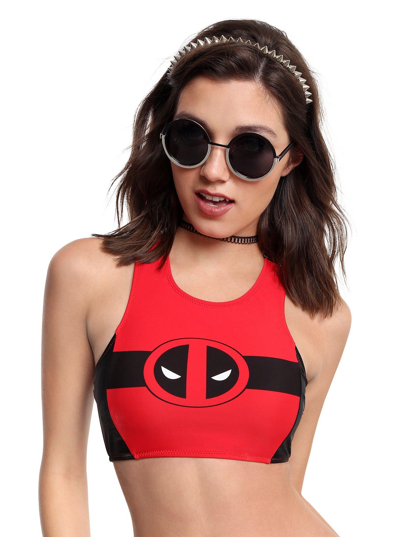 Deadpool store sports bra