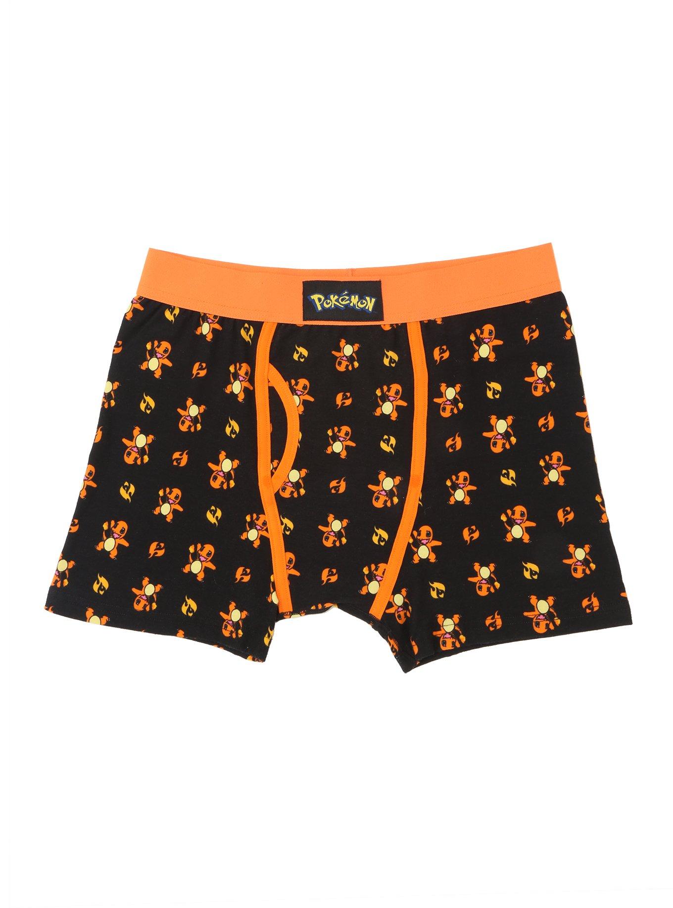 Pokémon Charmander Boxer Briefs, BLACK, hi-res