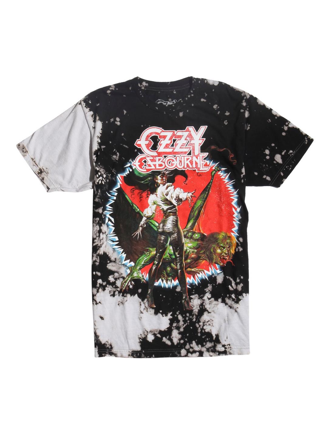 Ozzy Osbourne The Ultimate Sin Bleached T-Shirt, TIE DYE, hi-res
