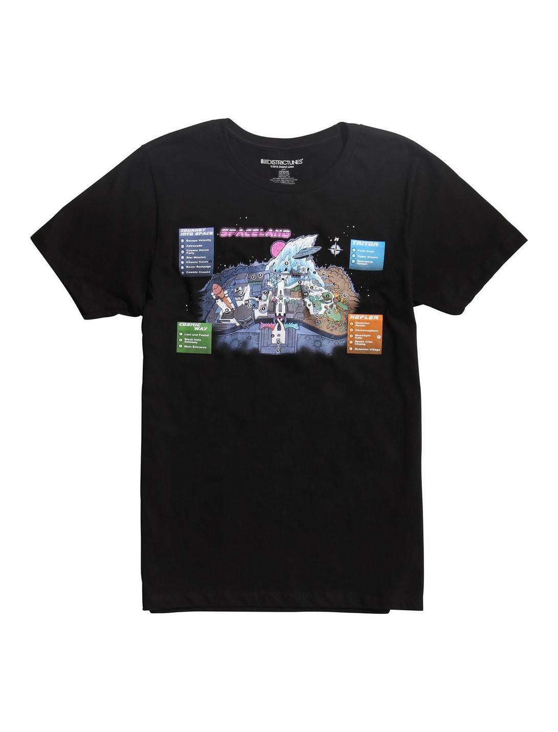 Call Of Duty: Infinite Warfare Spaceland Map T-Shirt, BLACK, hi-res