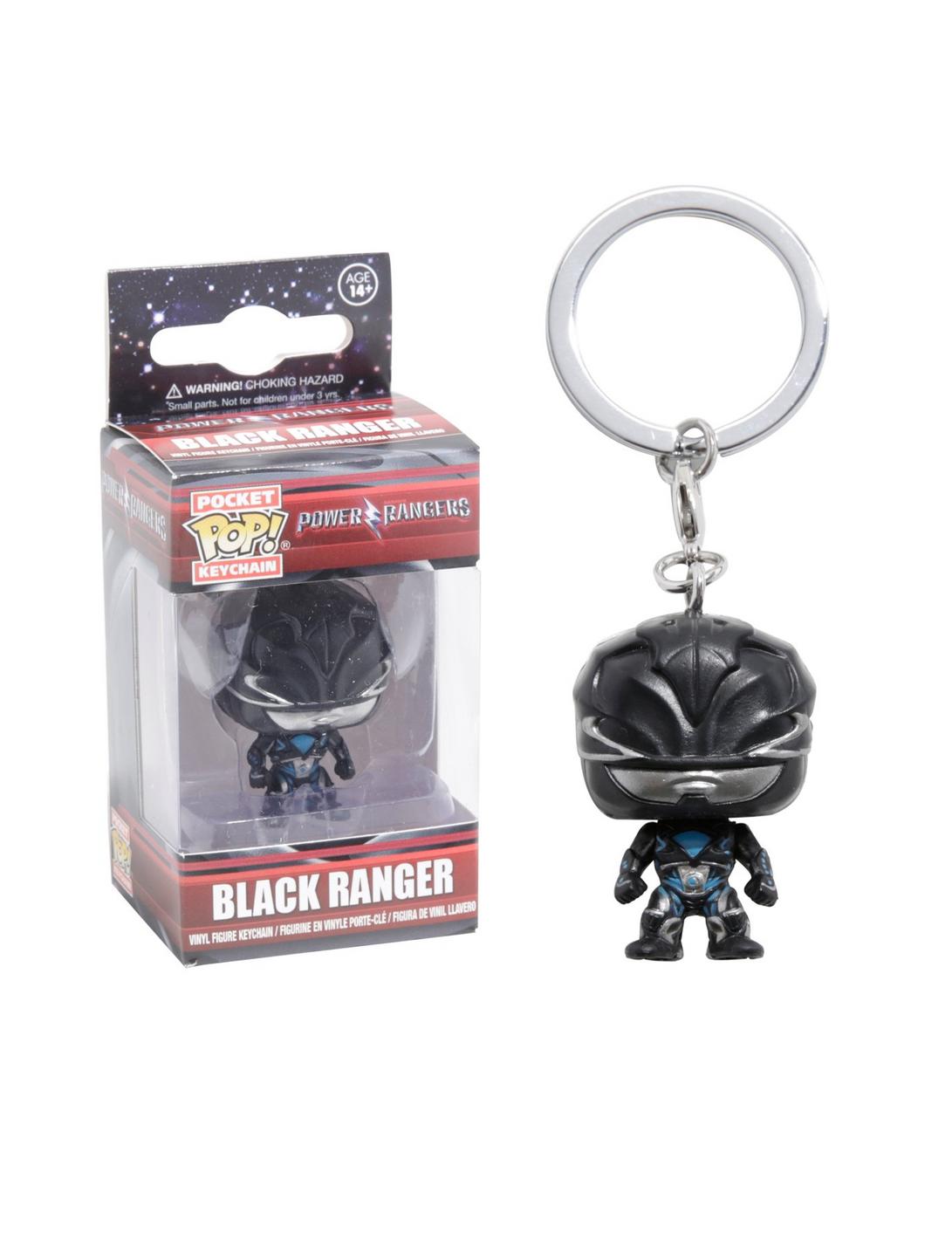 Funko Power Rangers Black Ranger Pocket Pop! Key Chain, , hi-res