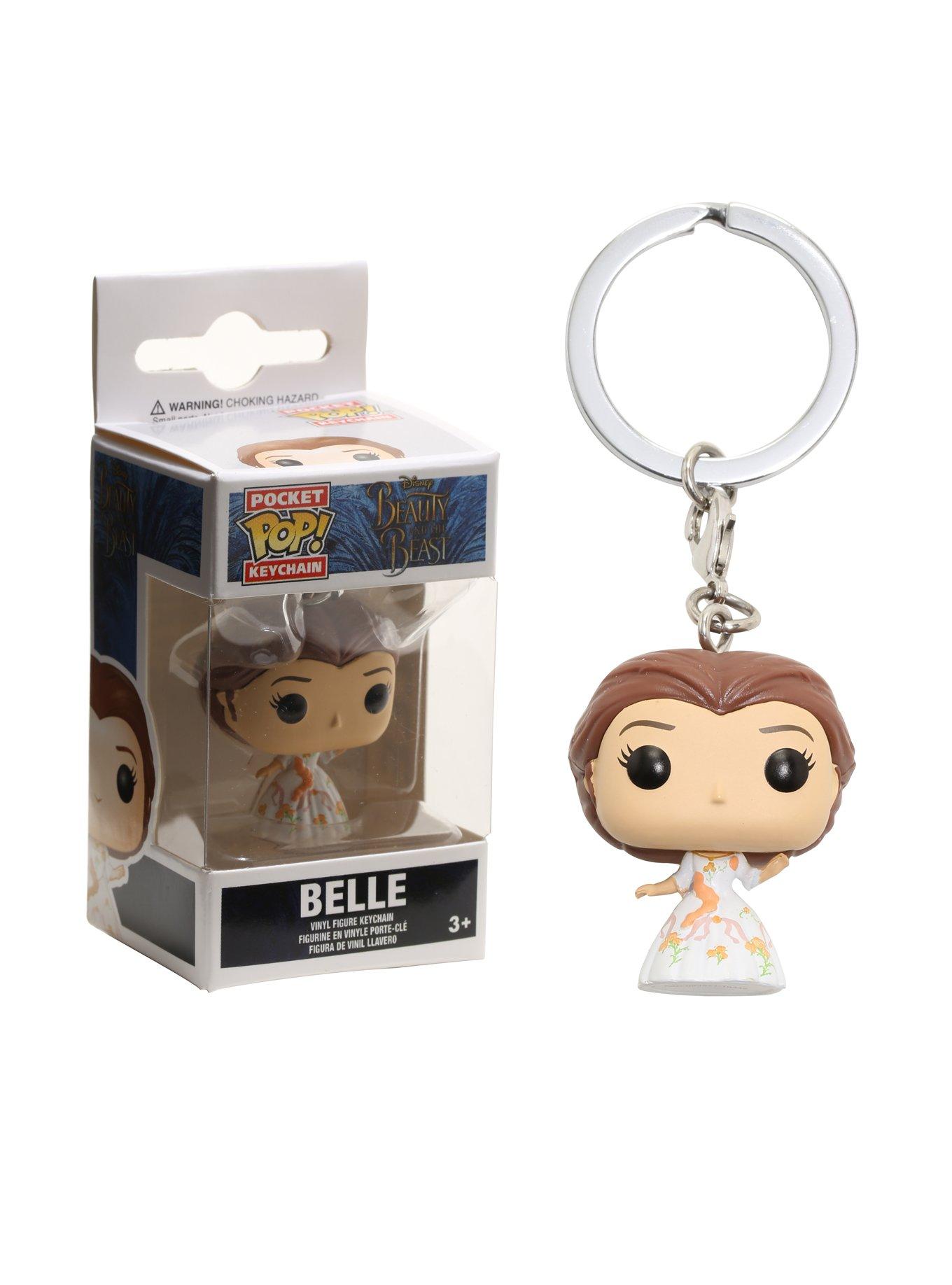 Belle funko pop store keychain