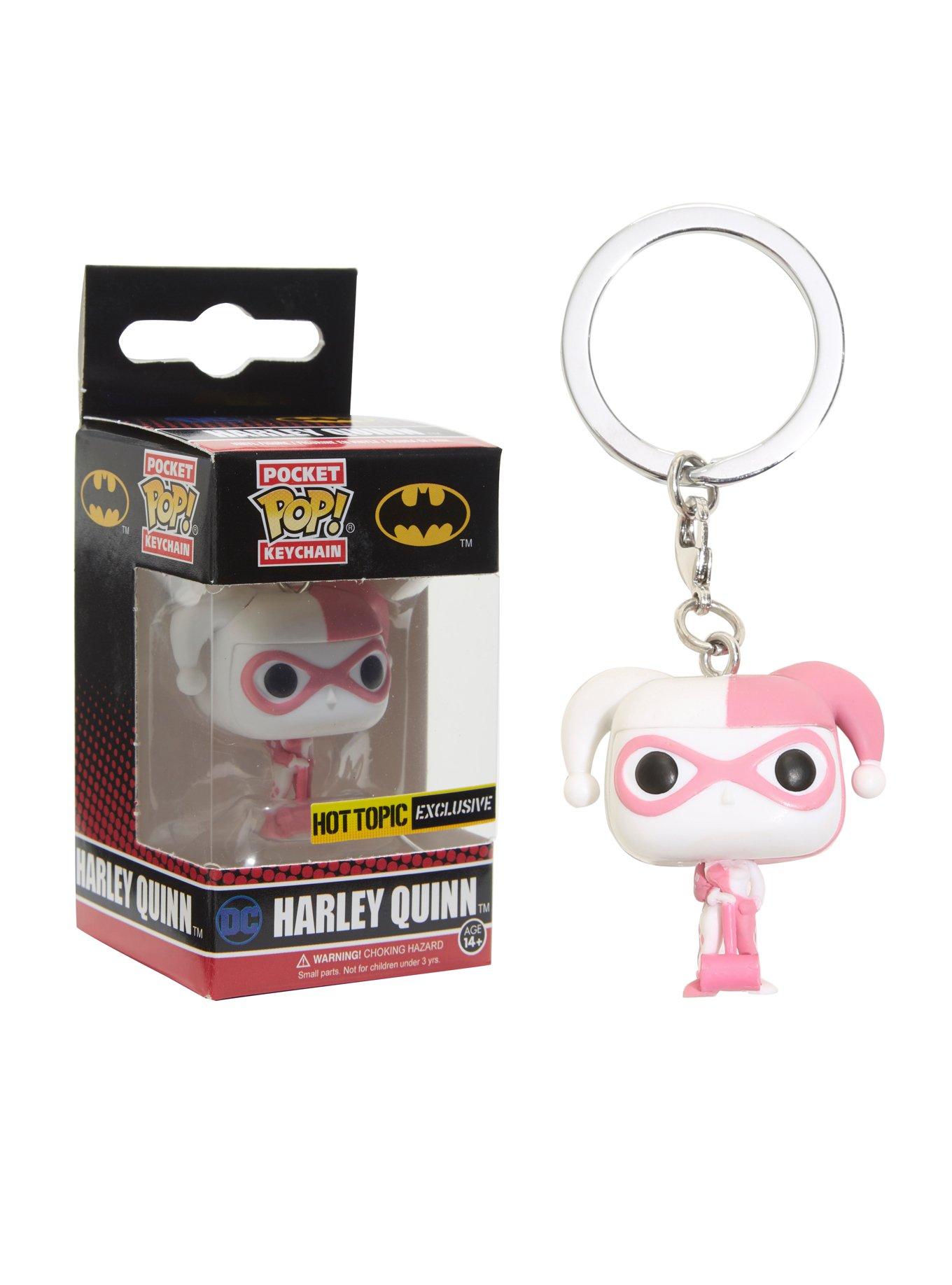 Funko DC Comics Batman Harley Quinn (Pink) Pocket POP! Key Chain Hot Topic Exclusive, , hi-res